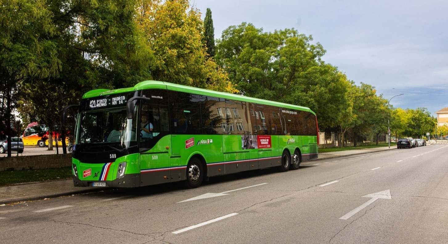 Autobús interurbano en Madrid. / Foto: EP