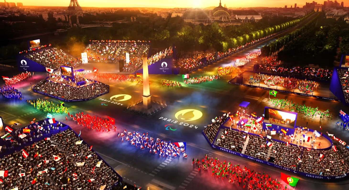 Recreación de la ceremonia inaugural de los Juegos Paralímpicos 2024. / Olympics.com
