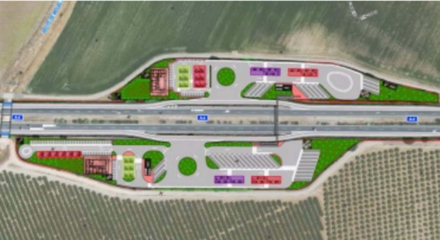 Plano de  la estación de Montoro. EP
