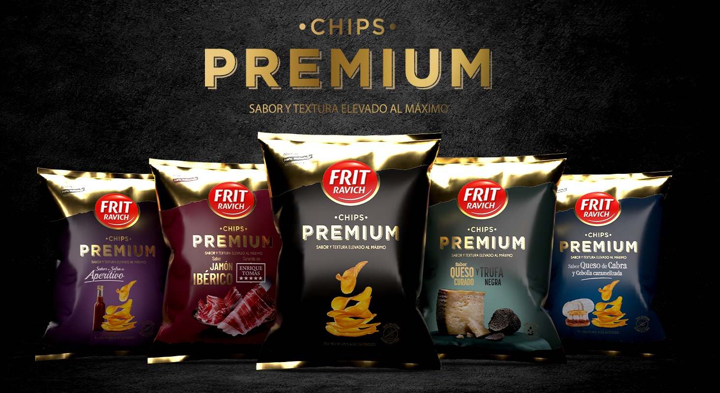 Bolsas de patatas de Frit Ravich. EE