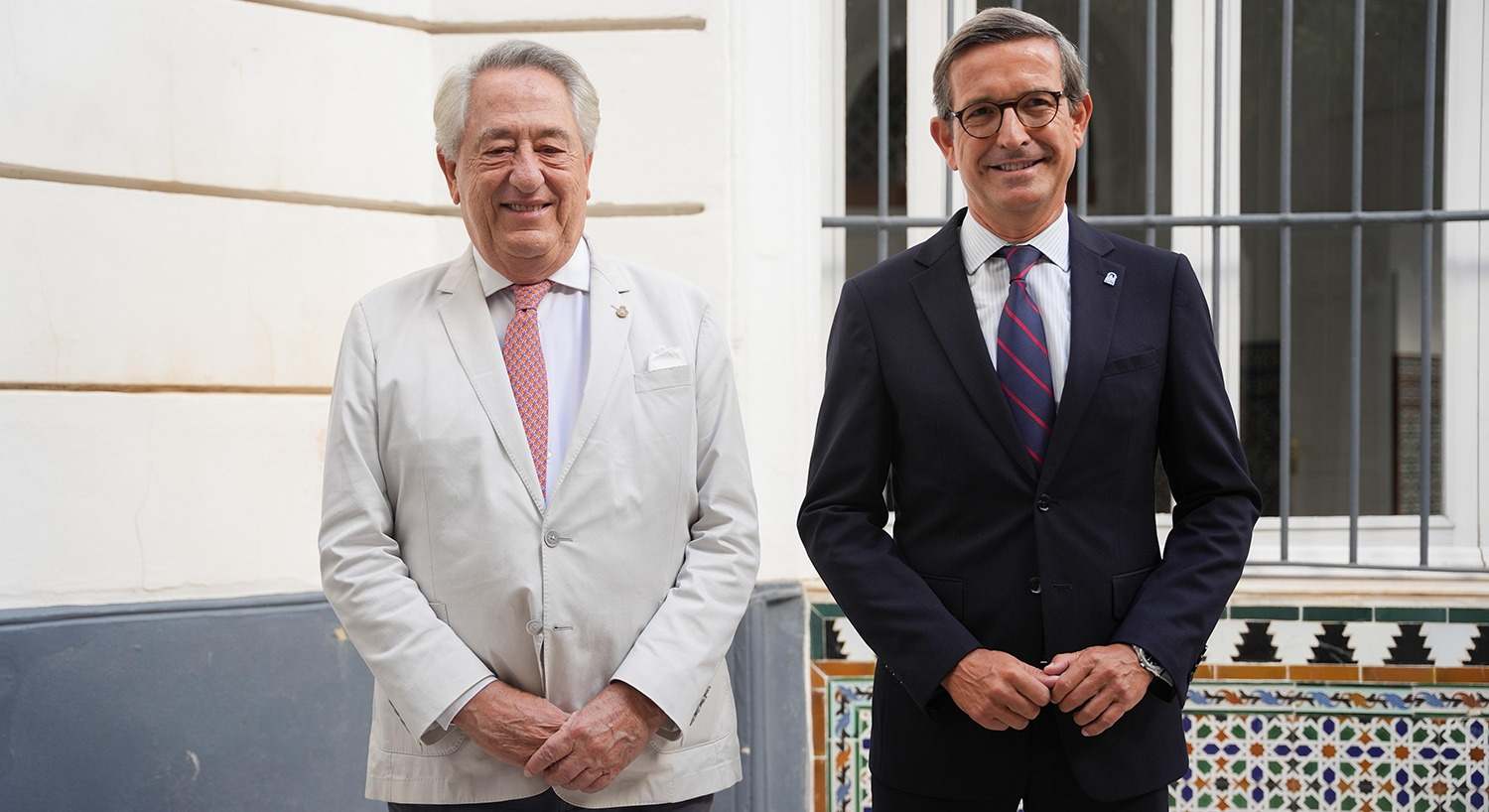 Javier Targhetta, presidente de Minería y Vida, y el consejero Jorge Paradela.