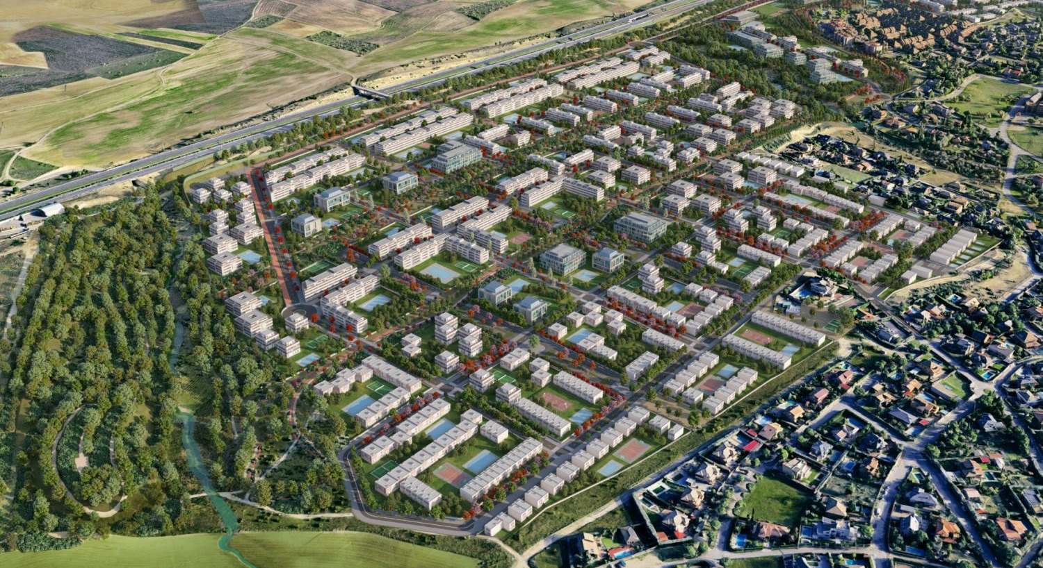 Render de Retamar de la Huerta, Alcorcón (Madrid)