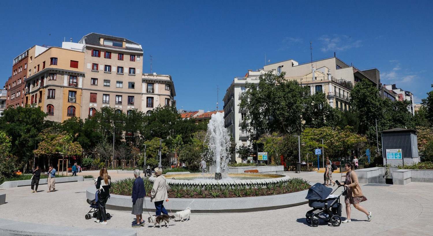 Renovación de la plaza de Olavide en Madrid