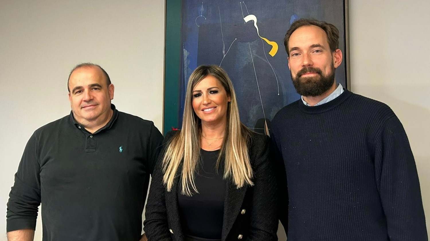 Carlos Blanco, Silvia Escámez y Kristoffer Hanson