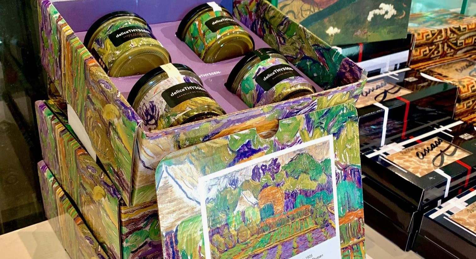 Caja de pistachos en el Museo Thyssen