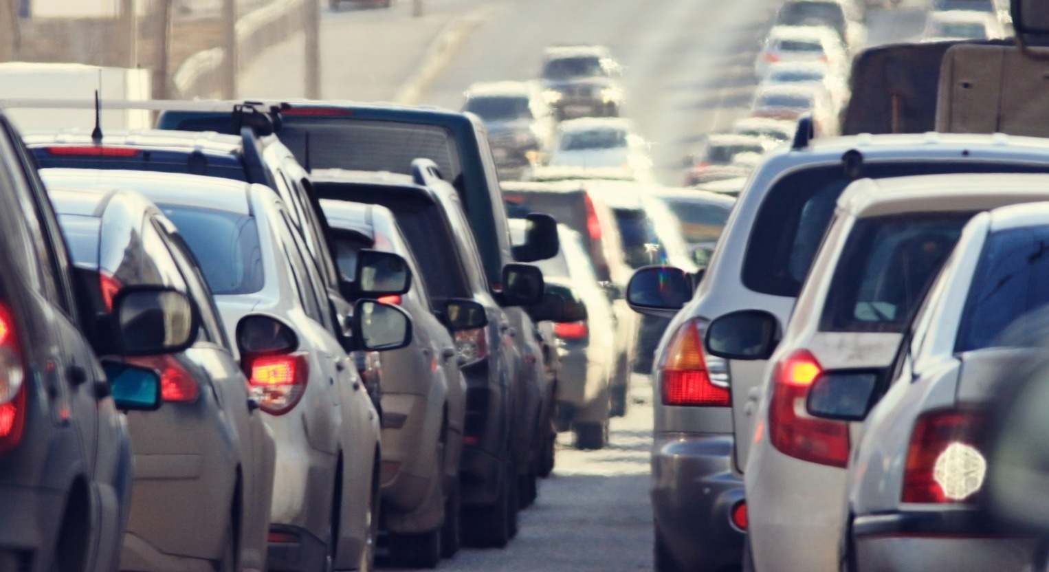 Coches en un atasco