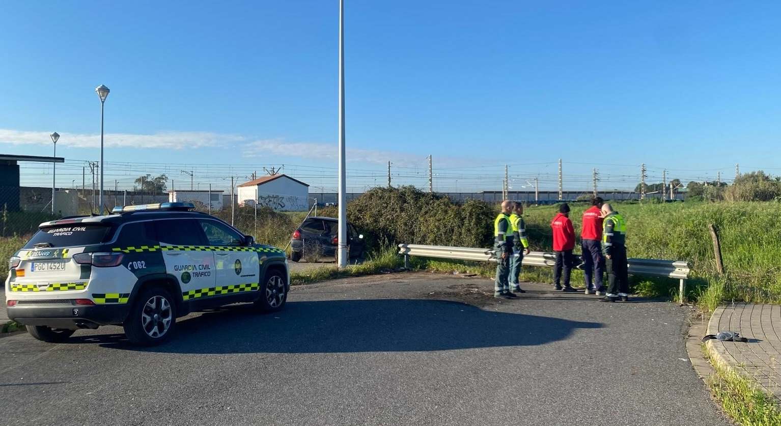 Guardia Civil durante la detención del prófugo en Córdoba