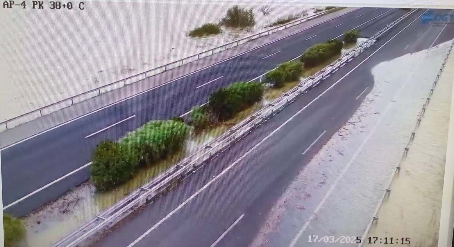 Acumulación de agua en la AP4
