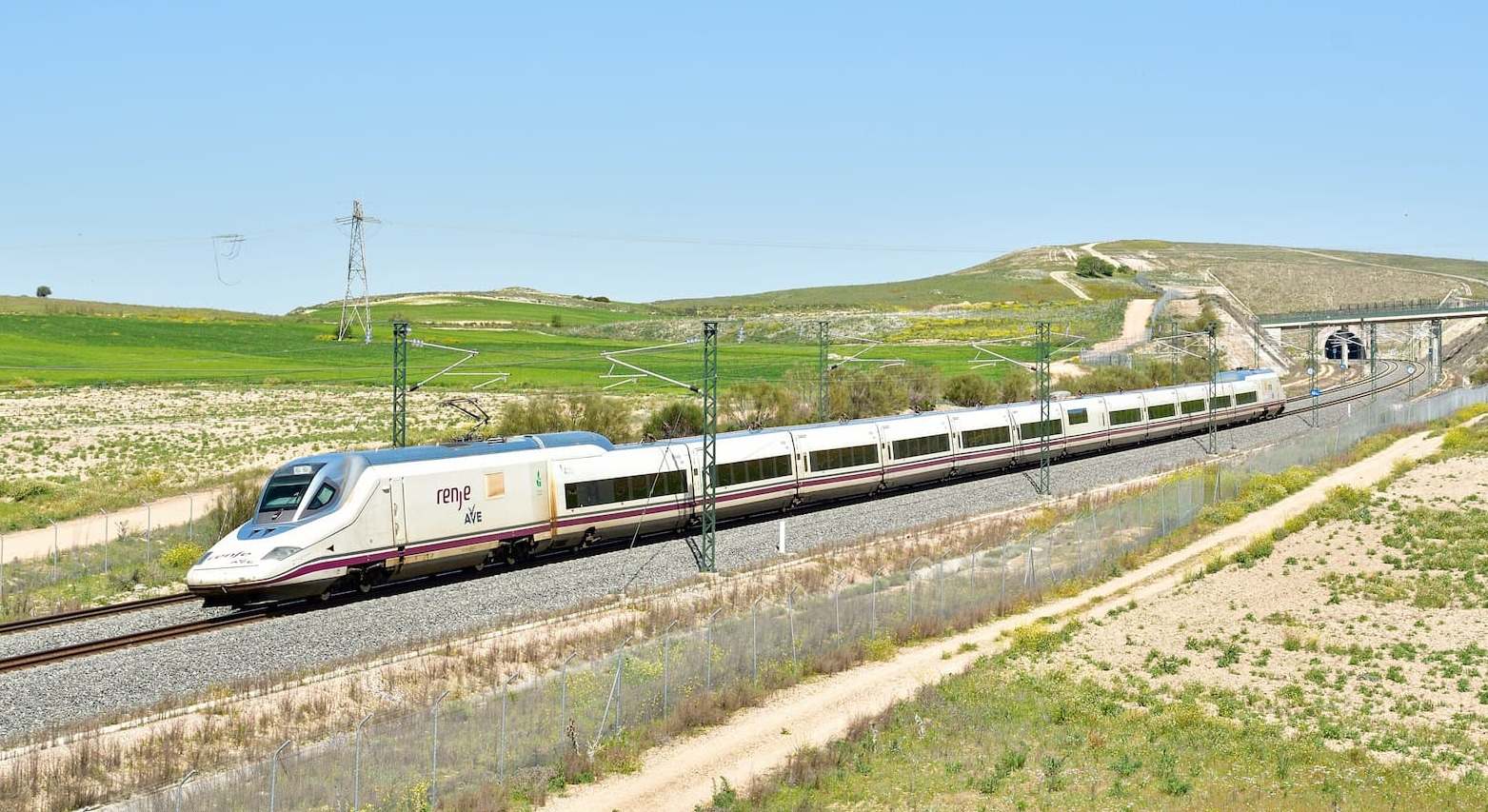 Tren AVE de Renfe a su paso por Ciempozuelos. / Foto: Cesare Sapienza