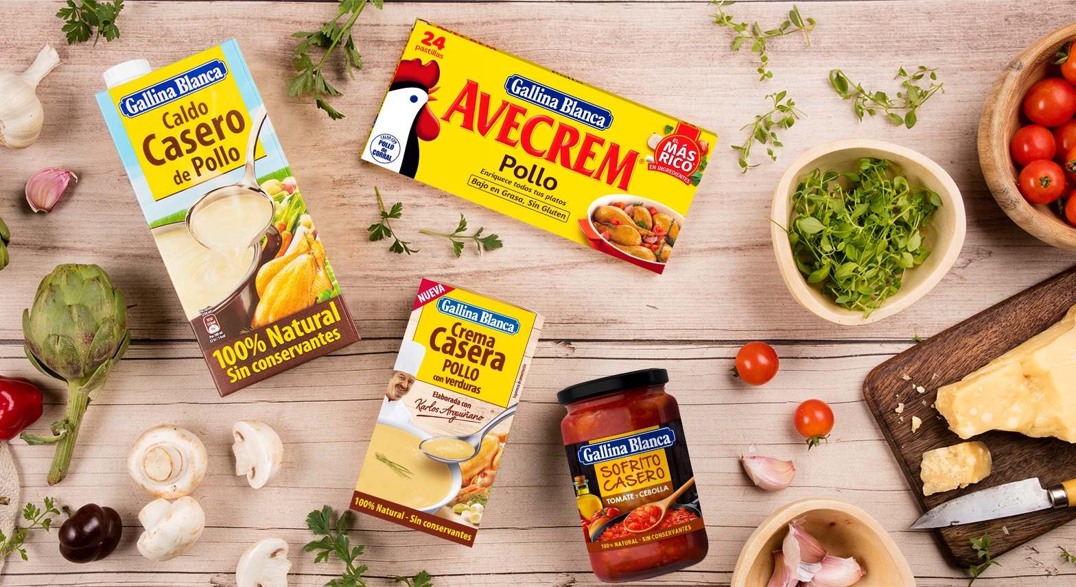 Productos de GB Foods. EE