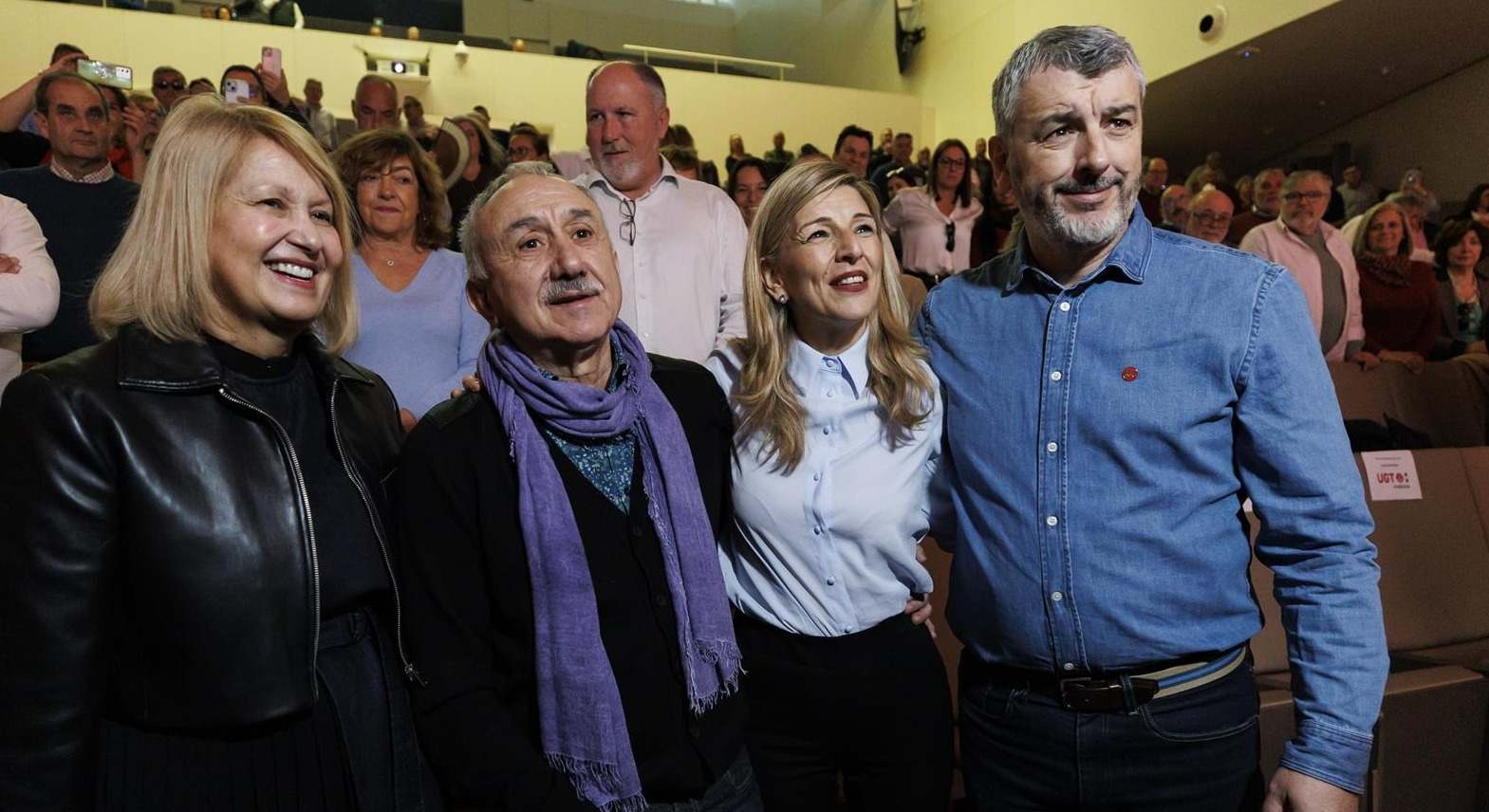 Acto de clausura del XIII Congreso Ordinario de UGT Andalucía en la sala paraninfo de la Universidad de Granada. - Álex Cámara - Europa Press