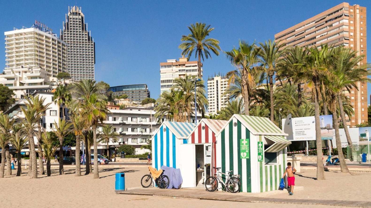Playa de Poniente en Benidorm.