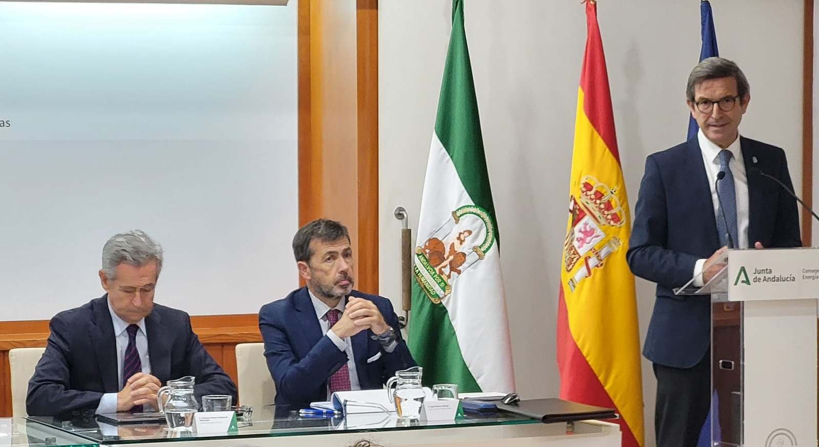 Antonio Gómez Guillamón, Juan Román y Jorge Paradela.