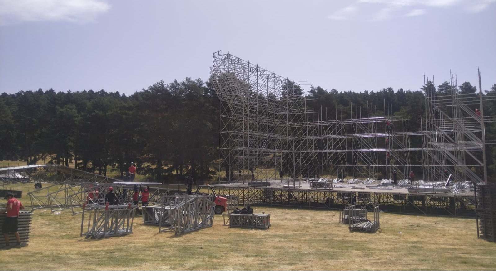 Preparativos concierto Músicos en la Naturaleza