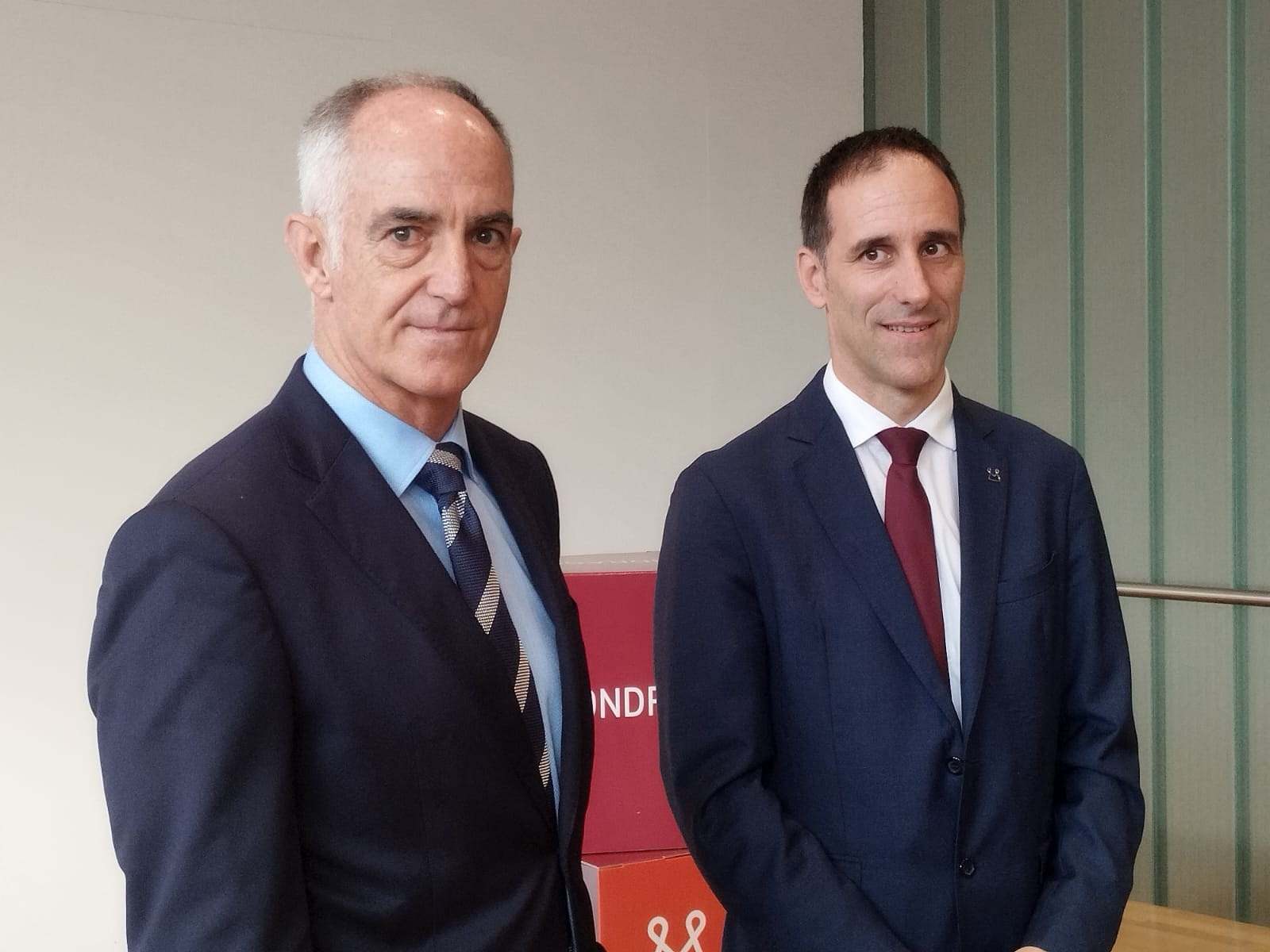 El CEO y presidente de Arteche, Alex Artetxe, y el presidente de Mondragon, Pello Rodríguez