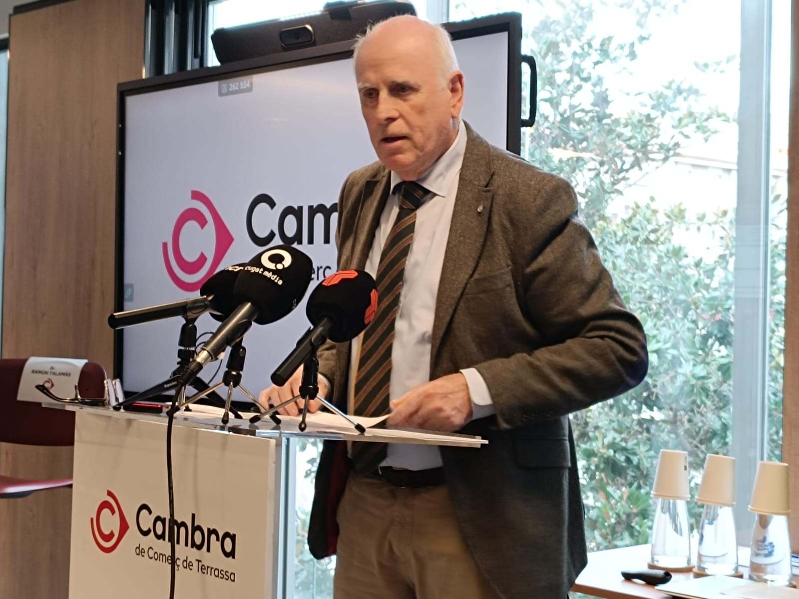 El presidente de la Cambra de Comerç de Terrassa, Ramon Talamàs. EE