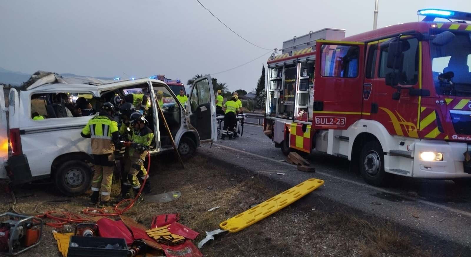 Accidente en Lorca.
