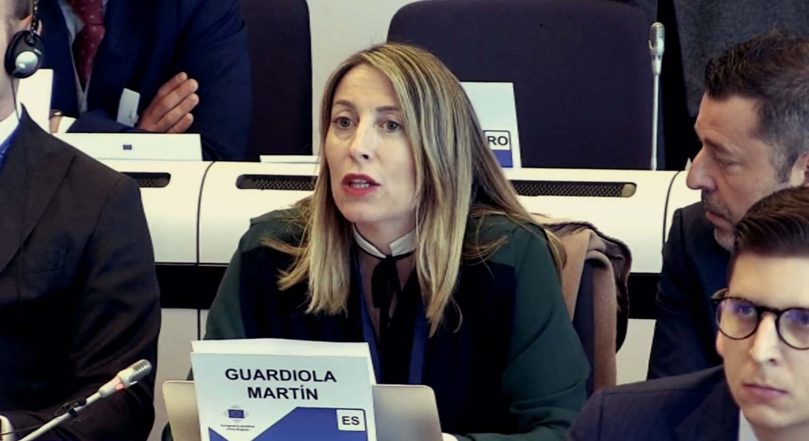 La presidenta de la Extremadura, María Guardiola