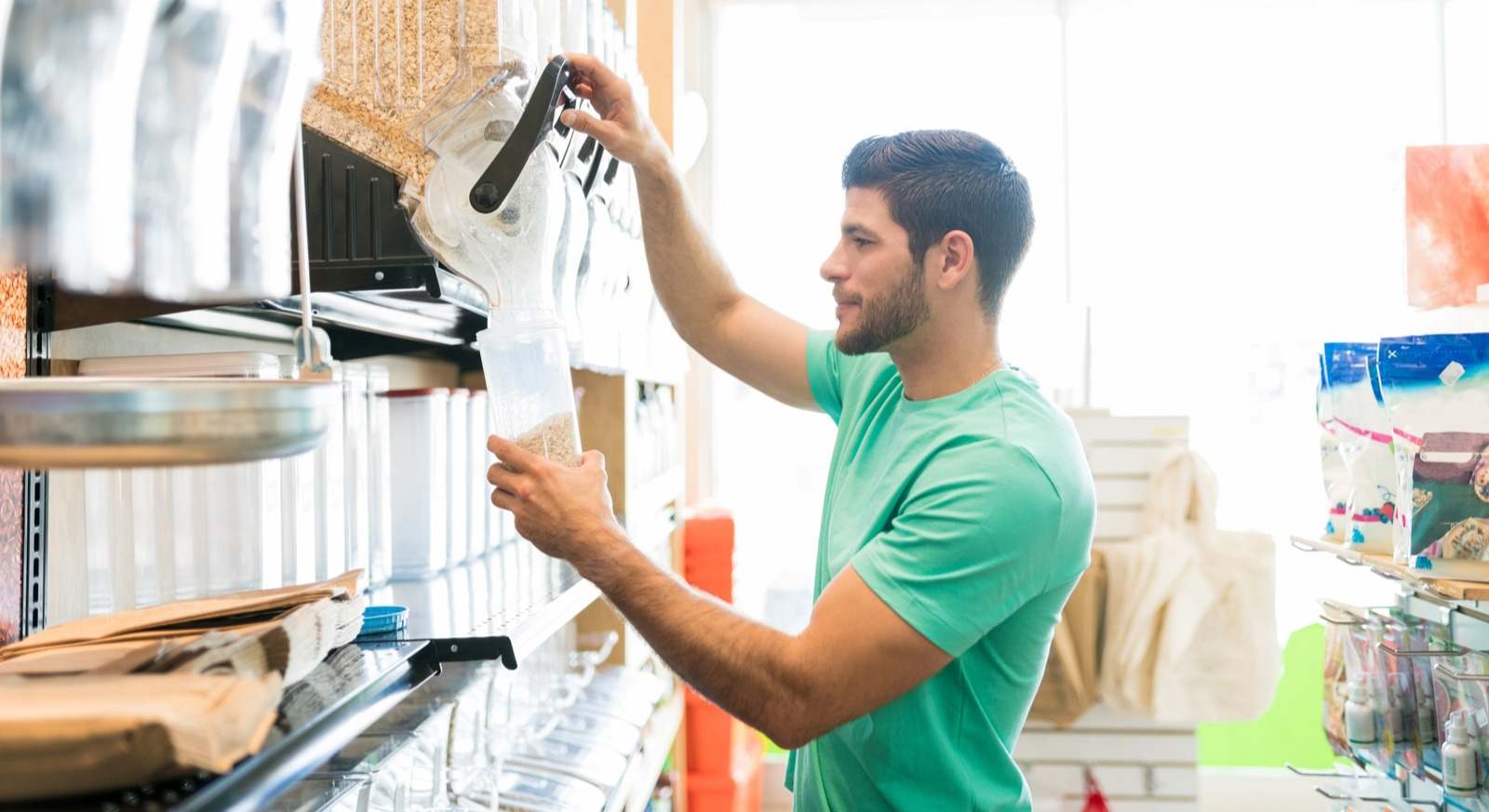 La venta a granel sigue siendo residual en la sección de alimentación seca en los supermercados.