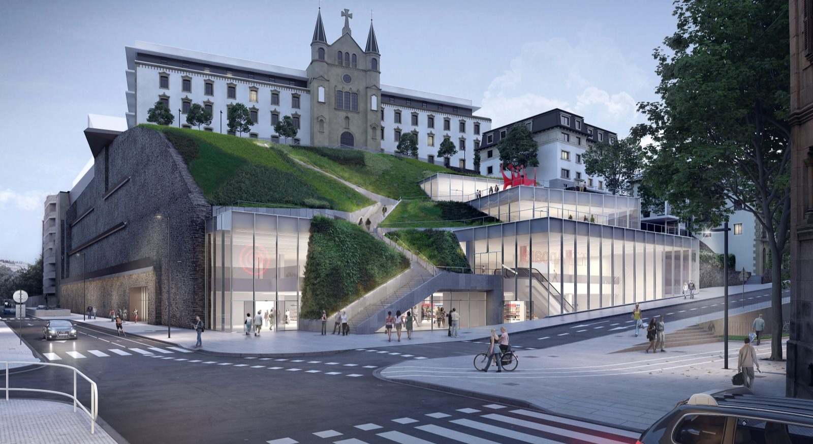 Imagen en 3D del Centro Comercial San Bartolomé de Donostia-San Sebastián