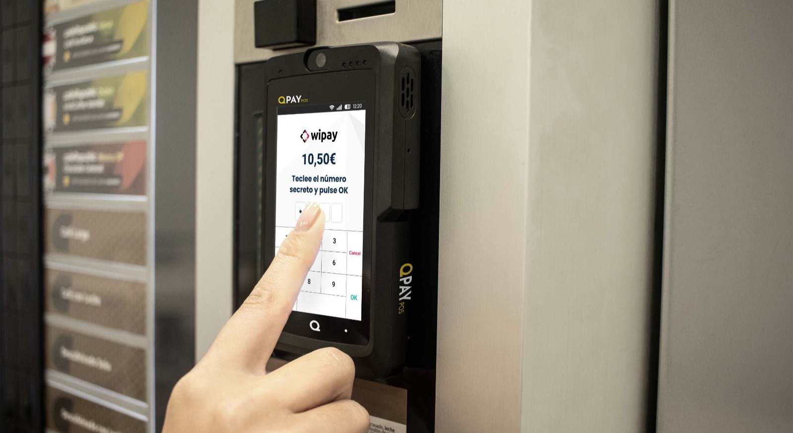 Pagos en terminal de Wipay.