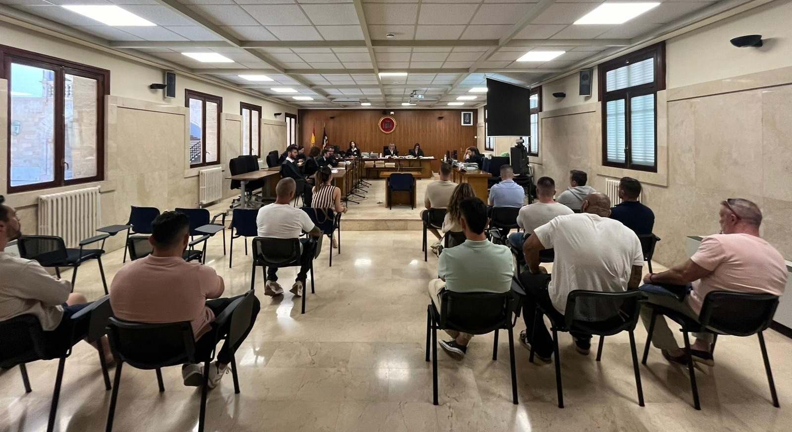 Imagen de los acusados por tráfico de drogas.
