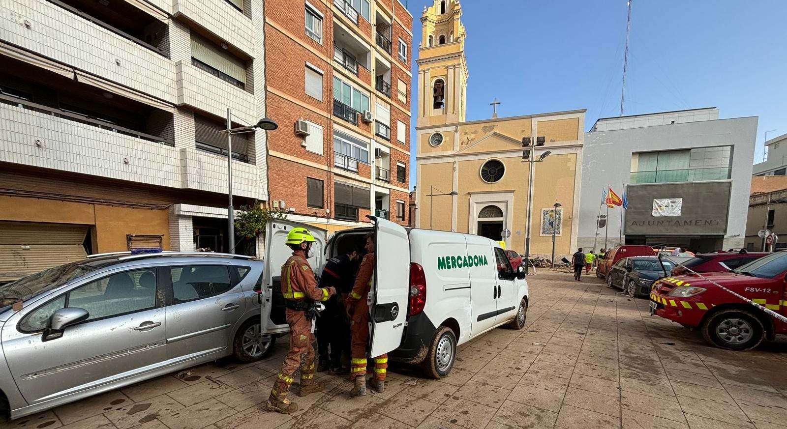 Vehículo de reparto de Mercadona.