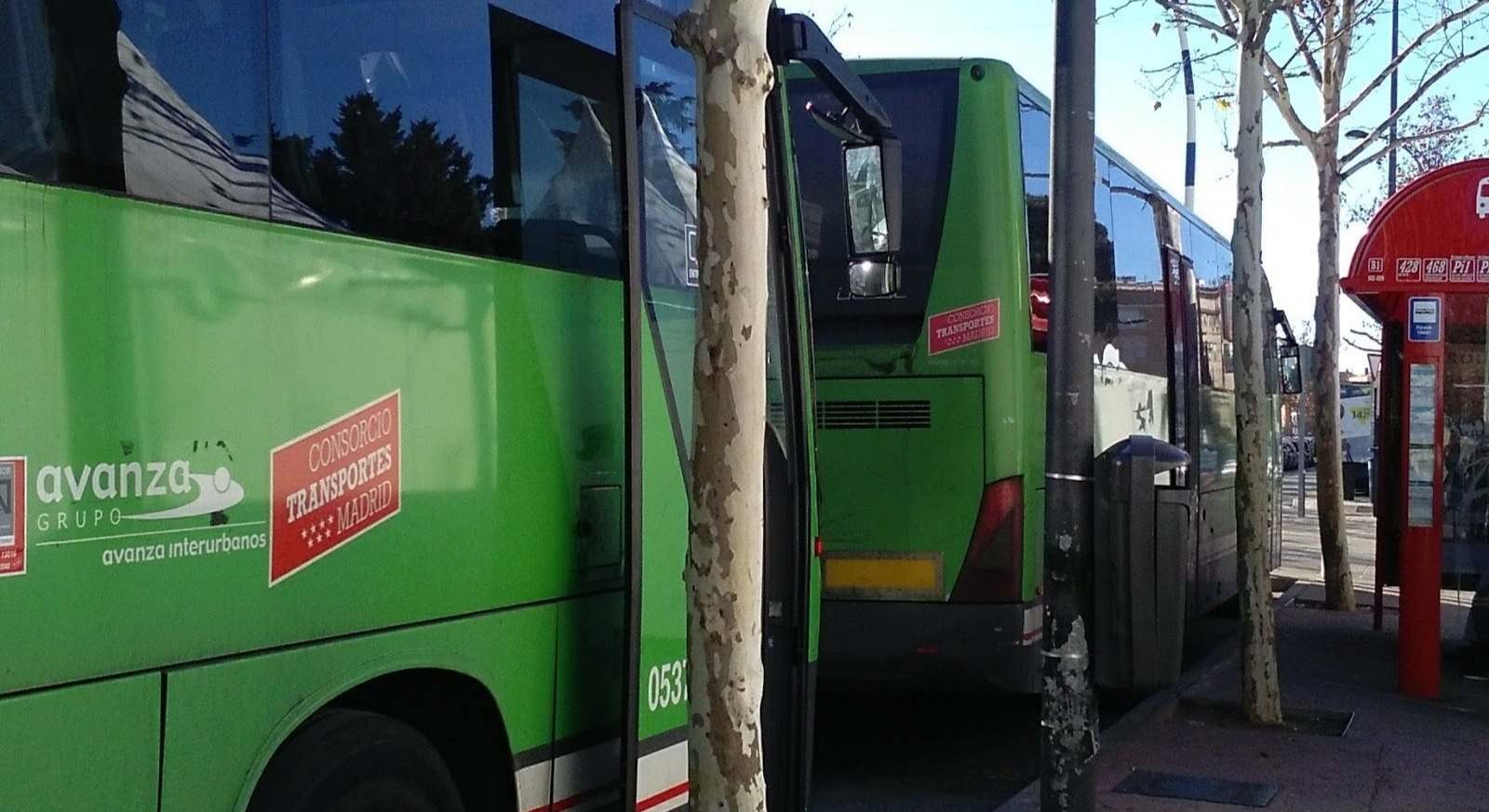 Autobuses interurbanos de Madrid.