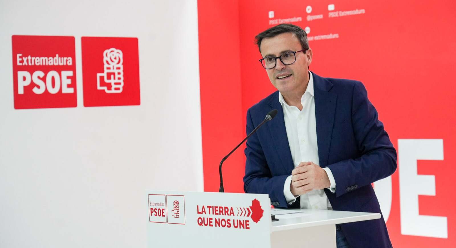 Miguel Ángel Gallardo, secretario general del PSOE de Extremadura