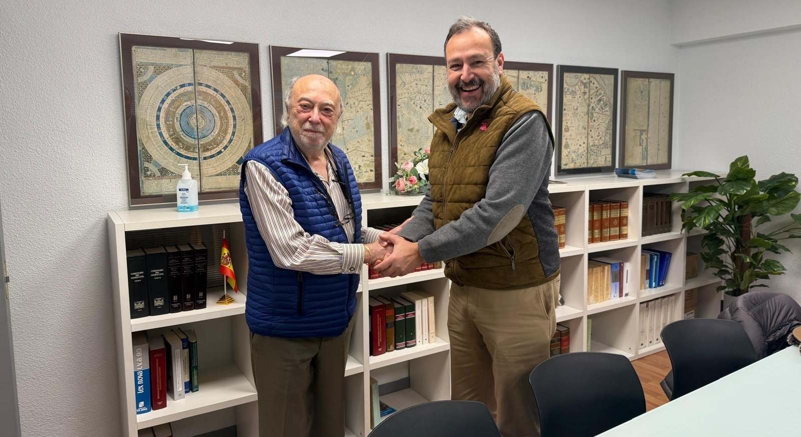Agustín Delgado (presidente CEX) y Manuel Escudero (presidente Enteco)