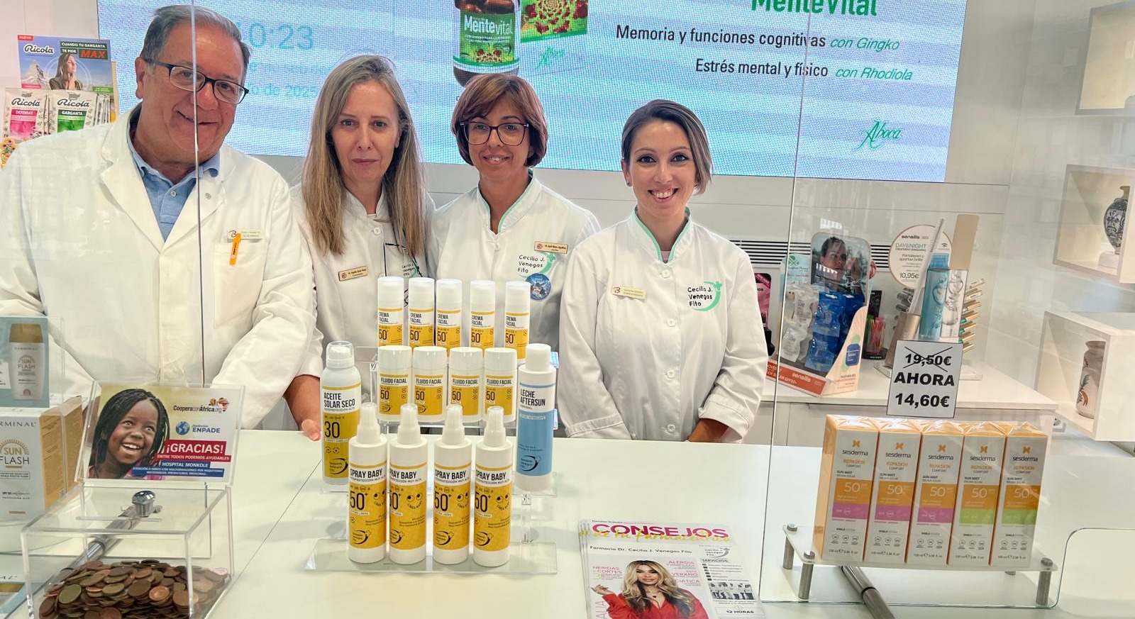 Línea solar de la farmacia Cecilio Venegas