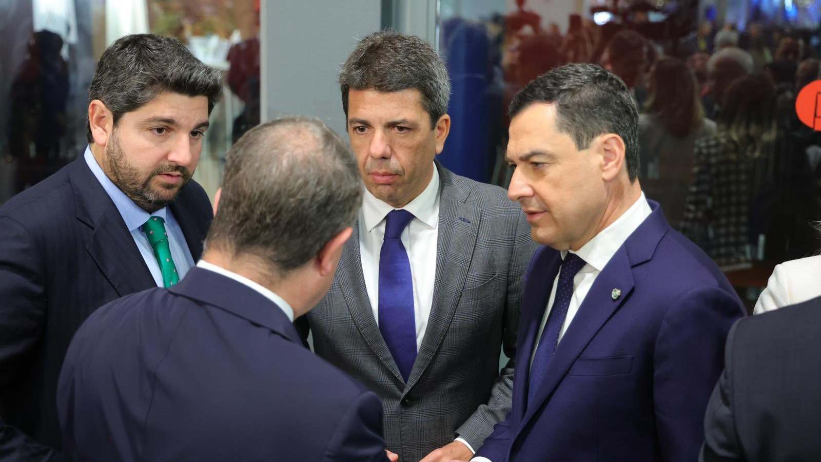 López Miras, Mazón, Moreno y García Page en Fitur.