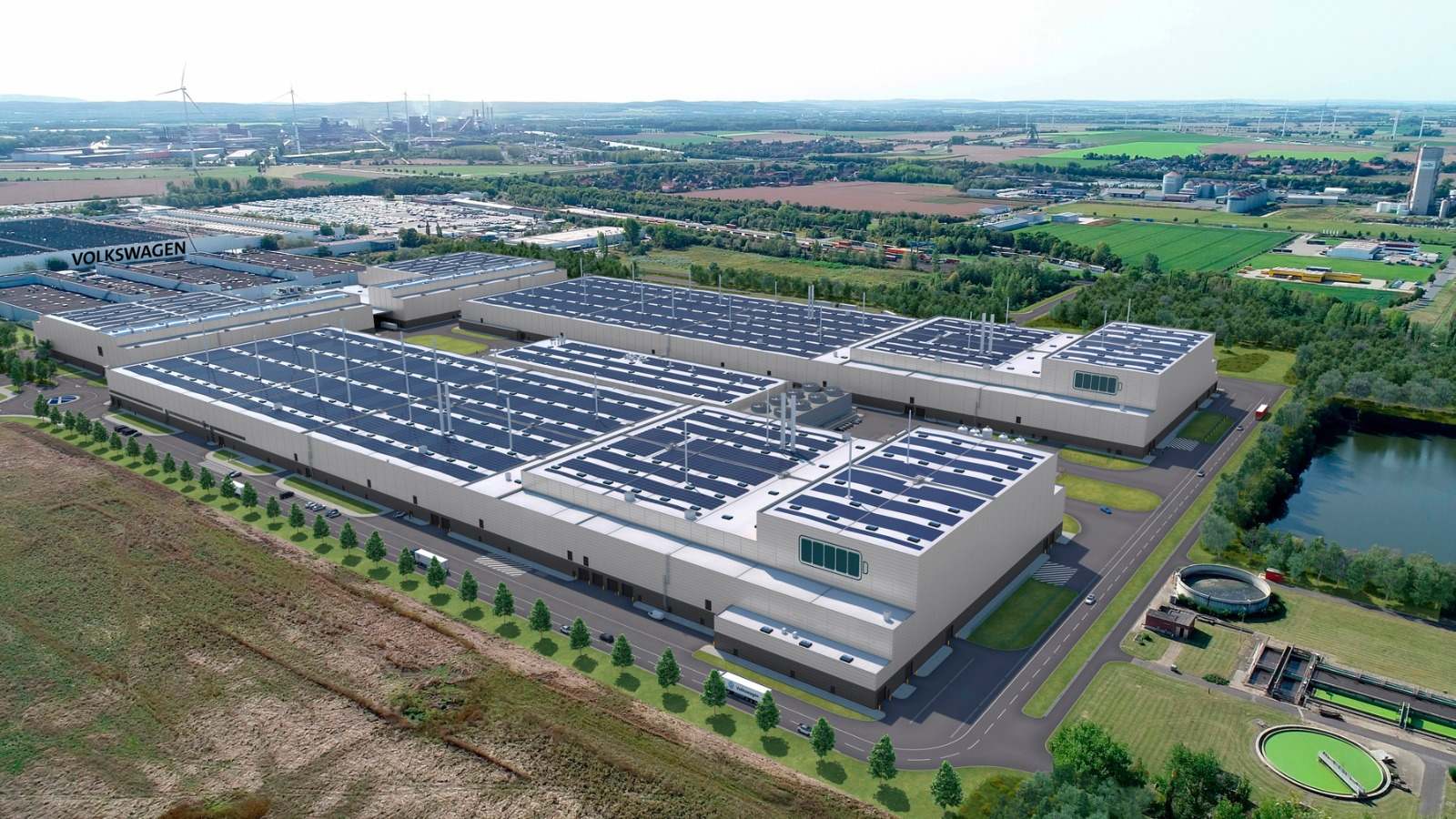 Imagen virtual de la gigafactoria de VW en Salzgitter (Alemania)
