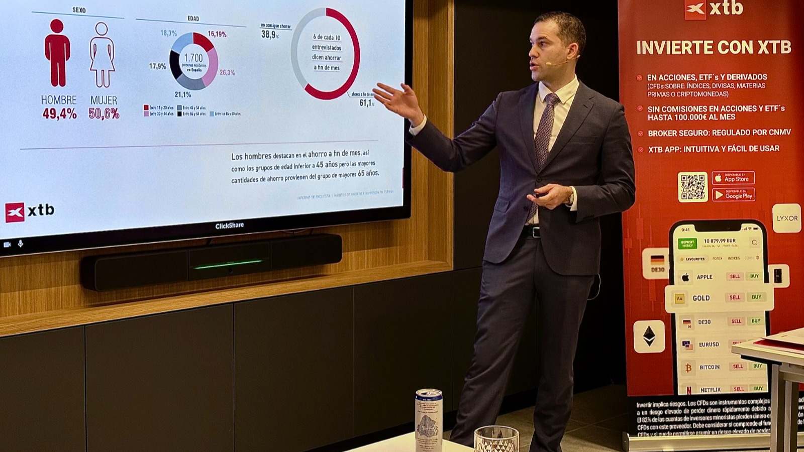 Presentación hábitos ahorro e inversión de XTB