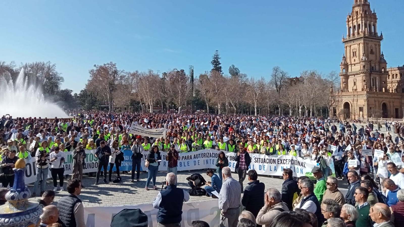 manifestación agraria Huelva Sevilla