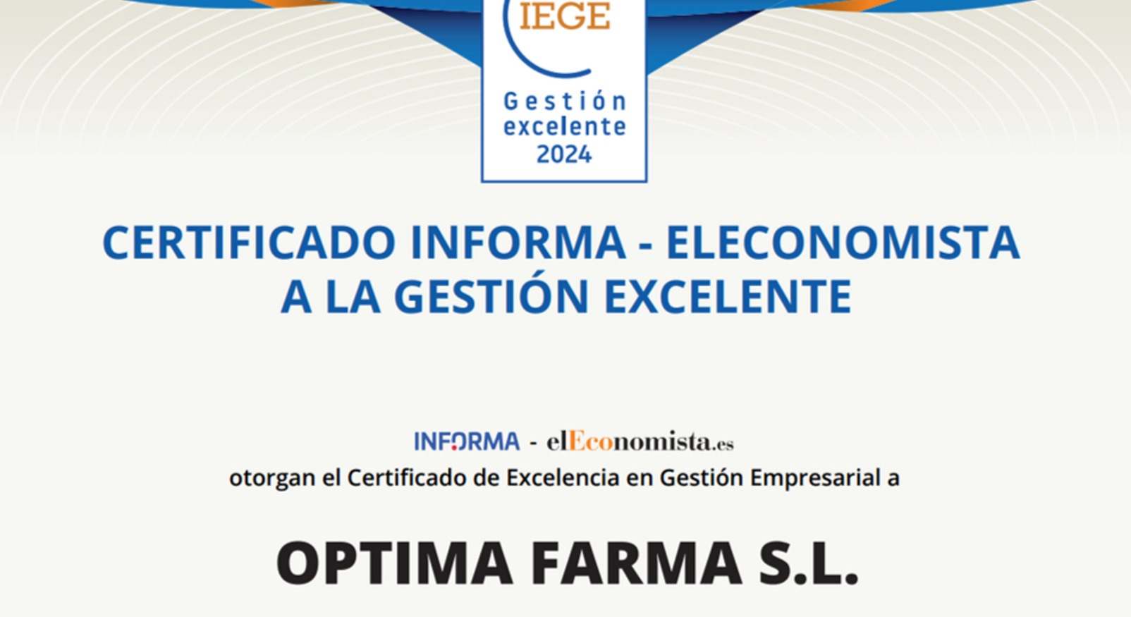 Gestión empresarial excelente