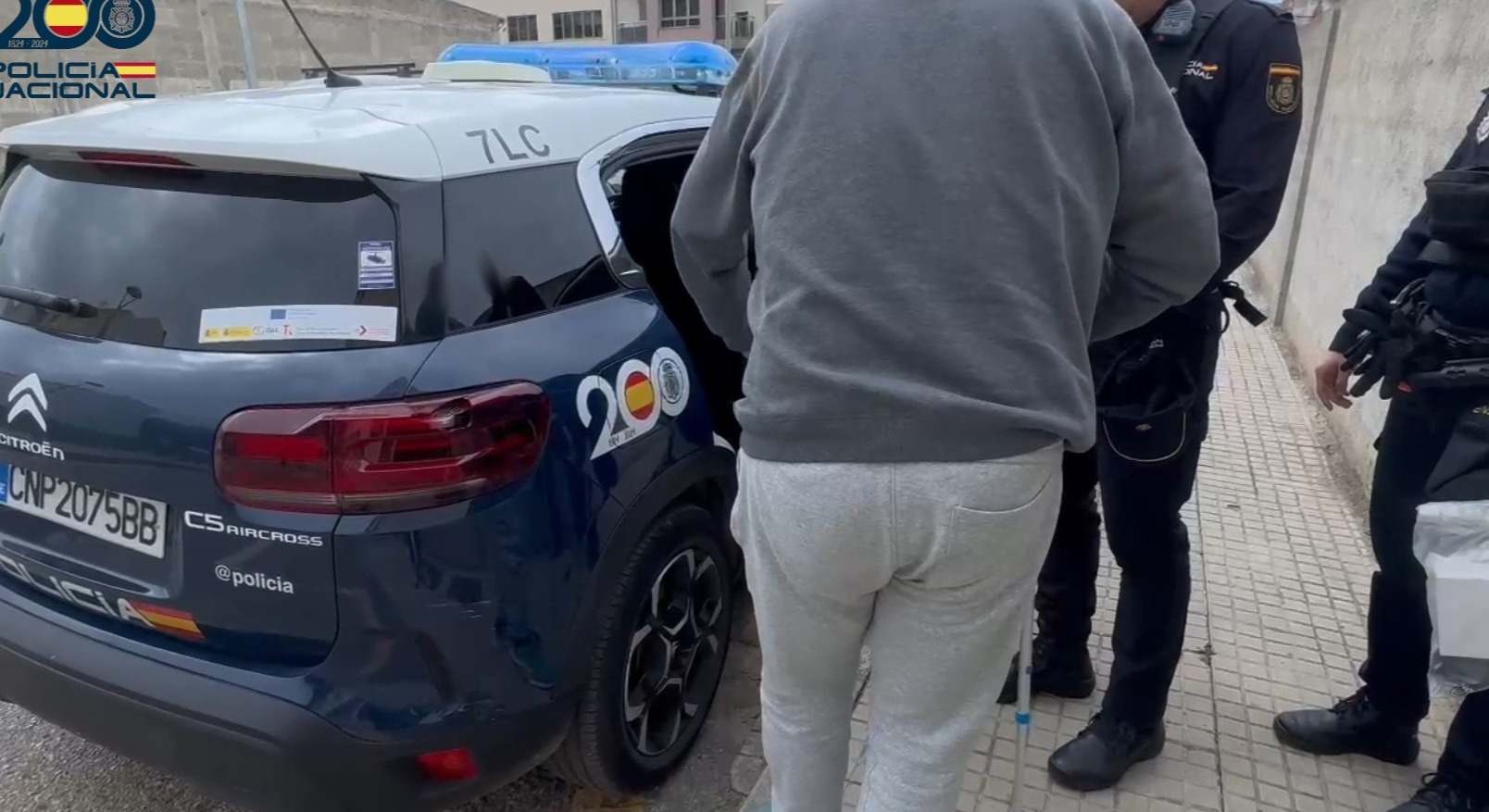 Momento de la detención del acusado