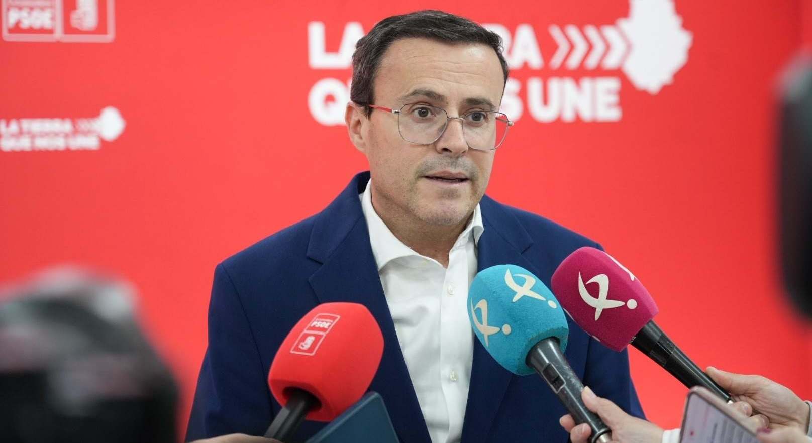 Miguel Ángel Gallardo, secretario general del PSOE de Extremadura y presidente de la Diputación de Badajoz