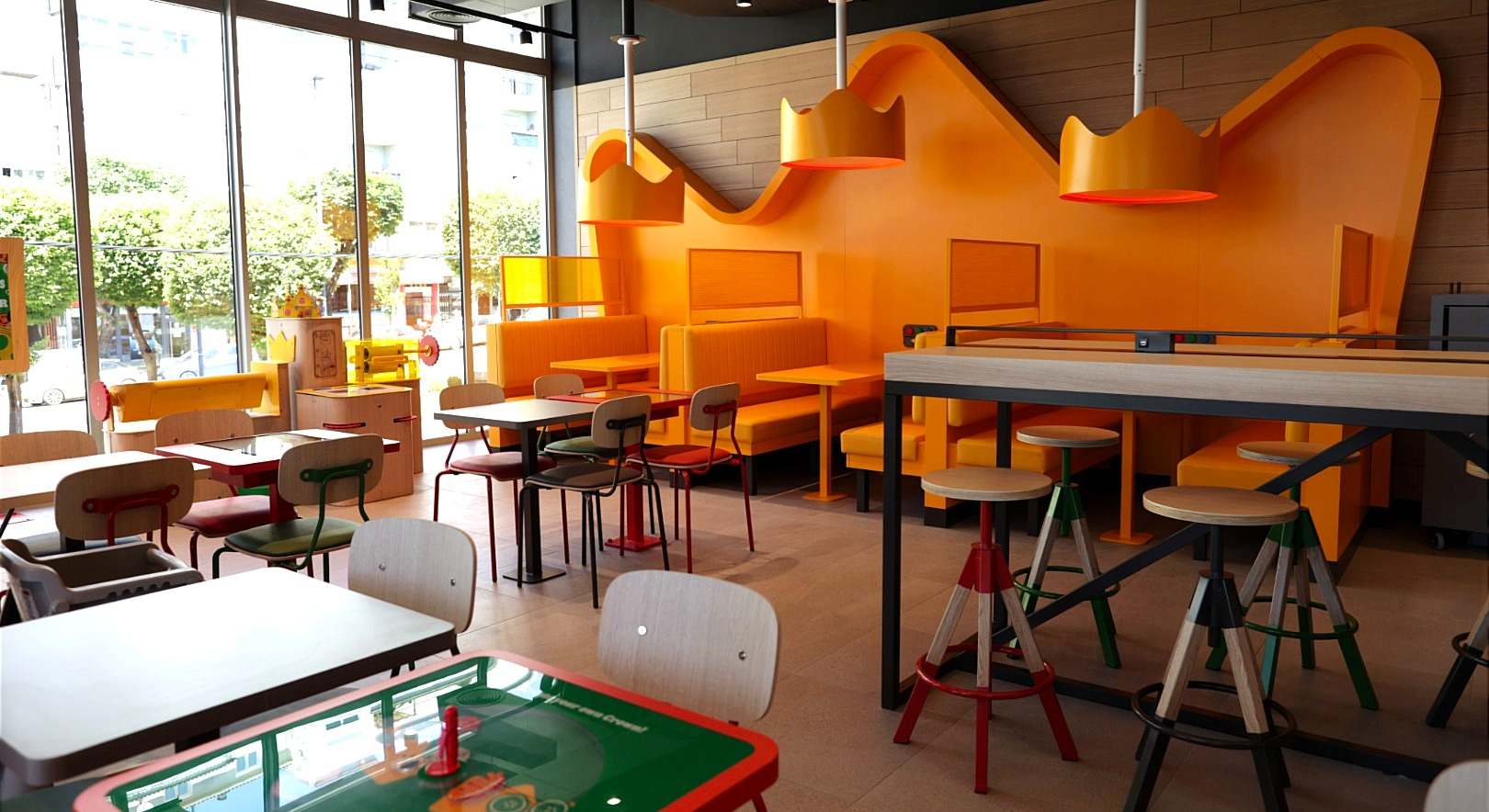 Espacio para familias de Burger King en Vigo.