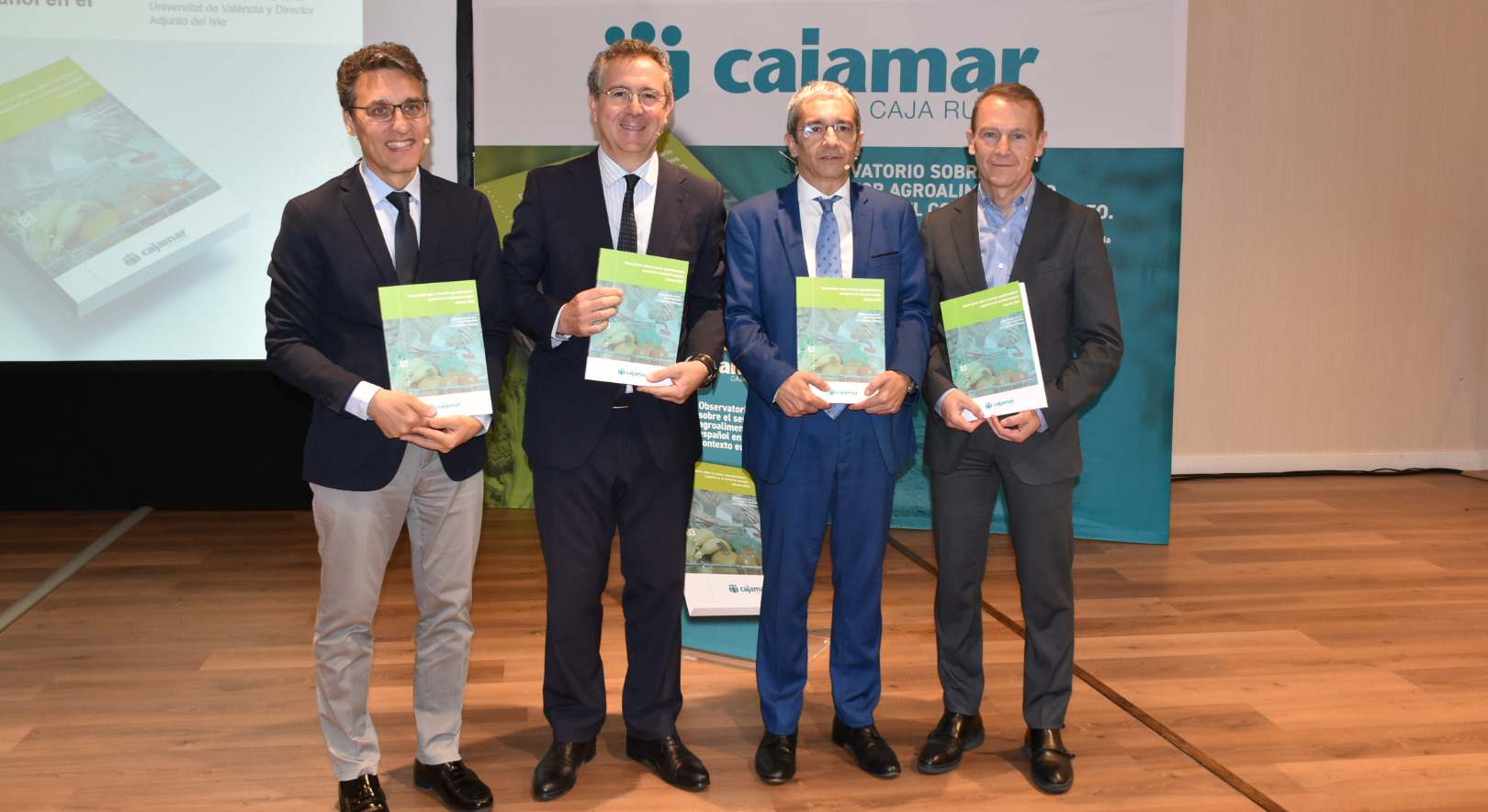Fernando Miranda, Eduardo Baamonde, Joaquín Maudos e Ignacio Atance