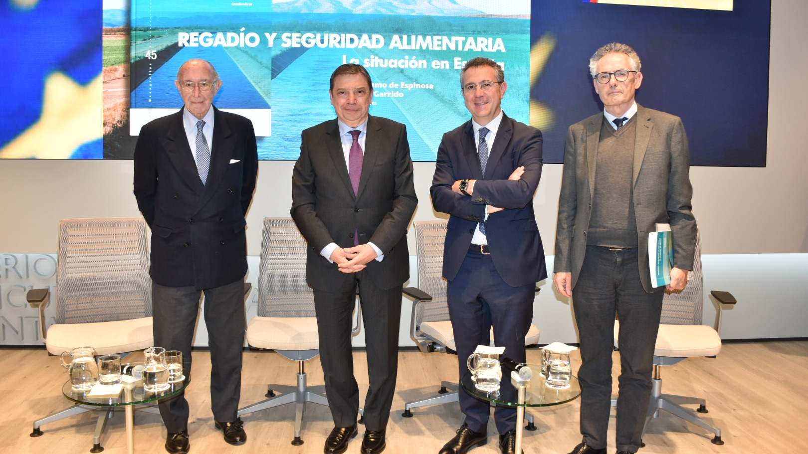 Jaime Lamo de Espinosa, Luis Planas,  Eduardo Baamonde y Alberto Garrido