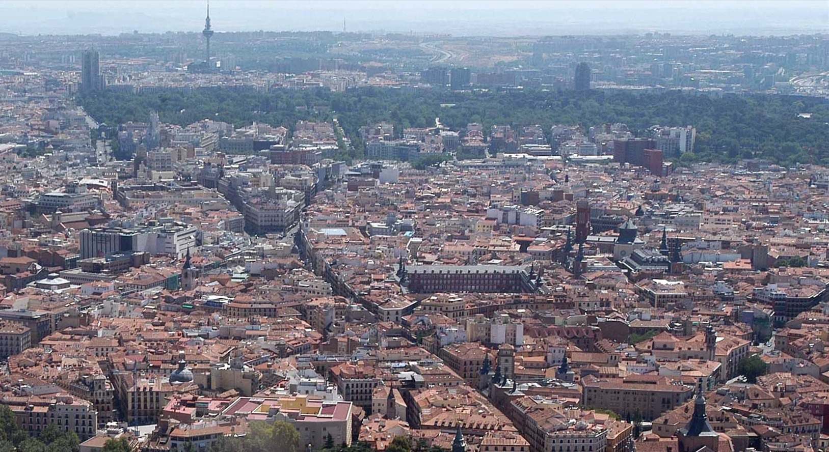Vista aérea de Madrid.