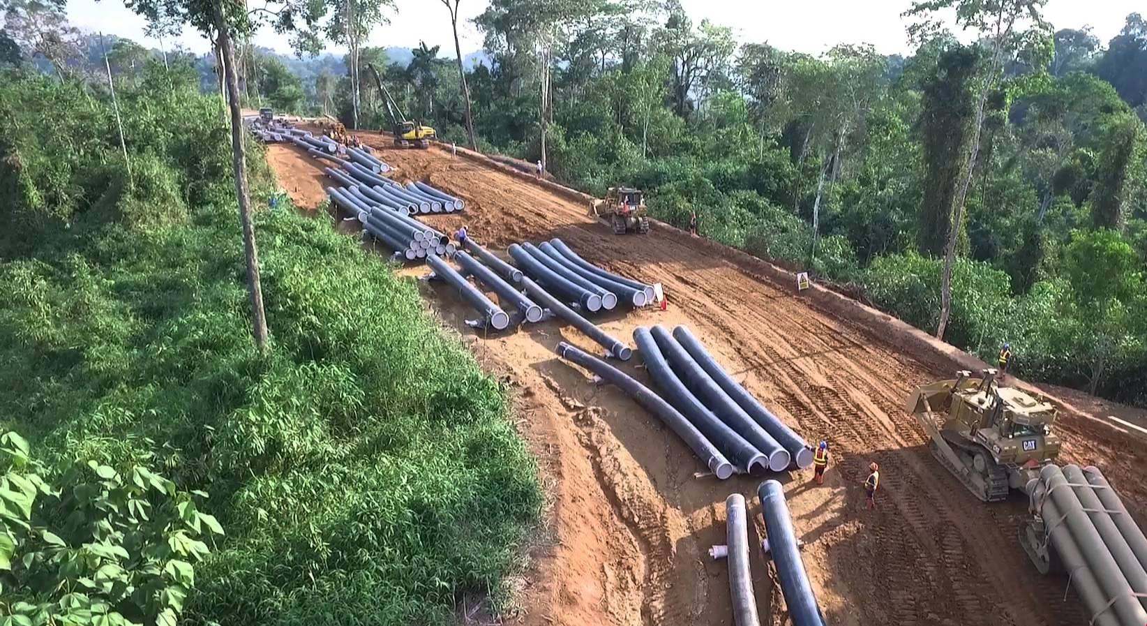 Imagen de las obras del Gasoducto Sur Peruano