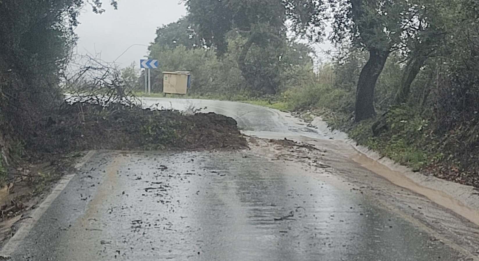 Imagen de un desprendimiento facilitada por la Diputación de Málaga.
