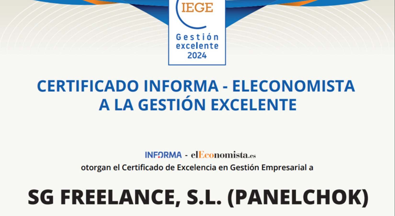 Gestión empresarial excelente