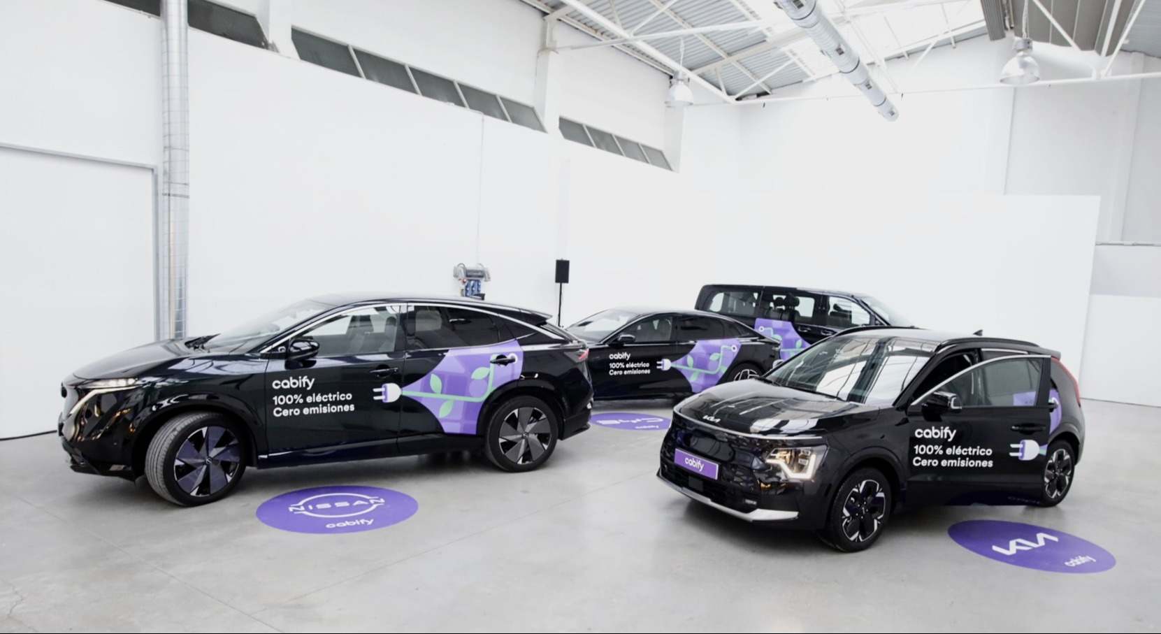 Nuevos vehículos de Cabify. 