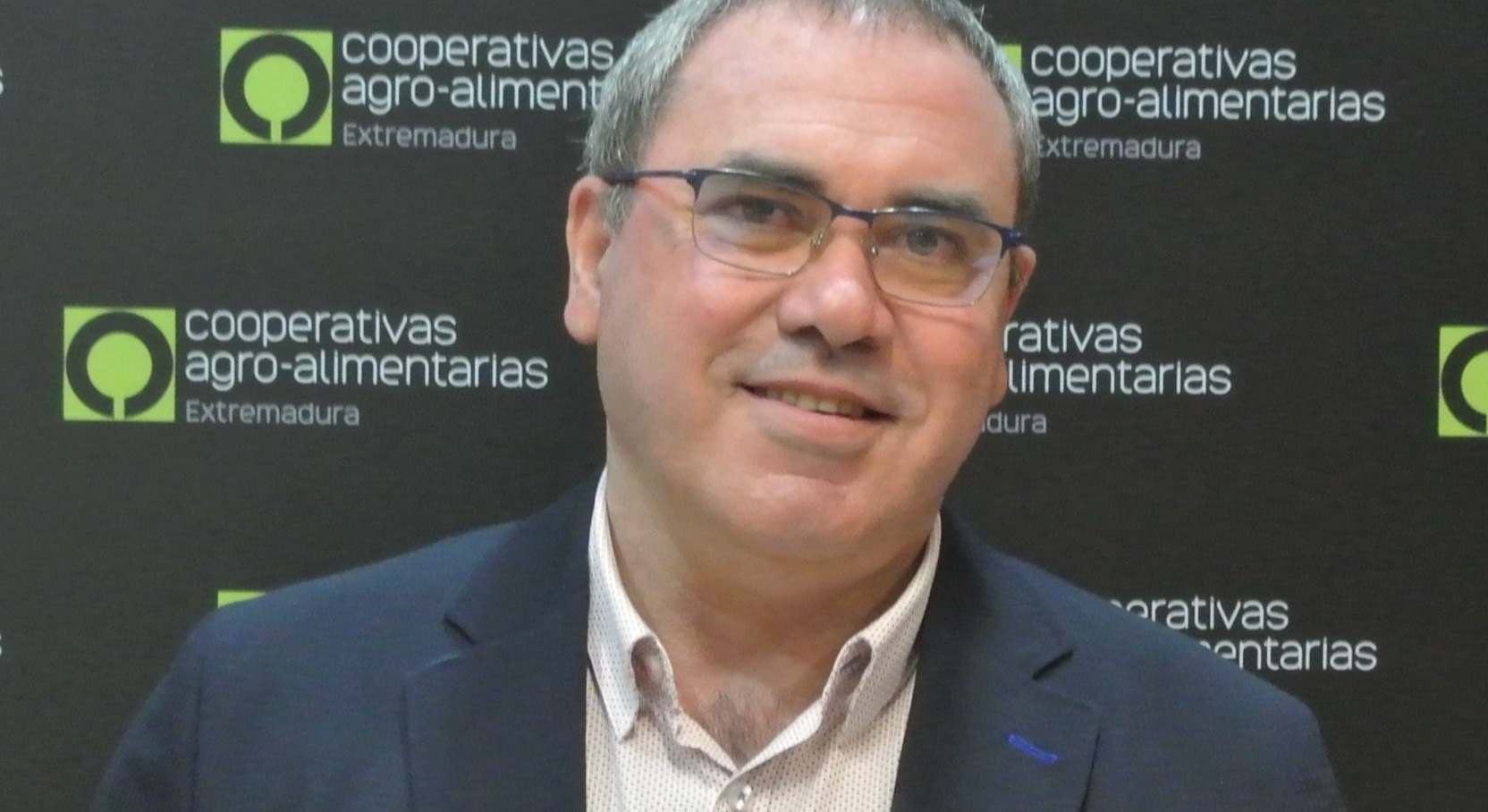 El presidente de Cooperativas agro-alimentarias Extremadura, Ángel Pacheco