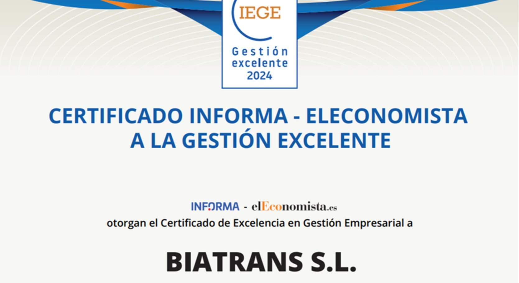 Gestión empresarial excelente