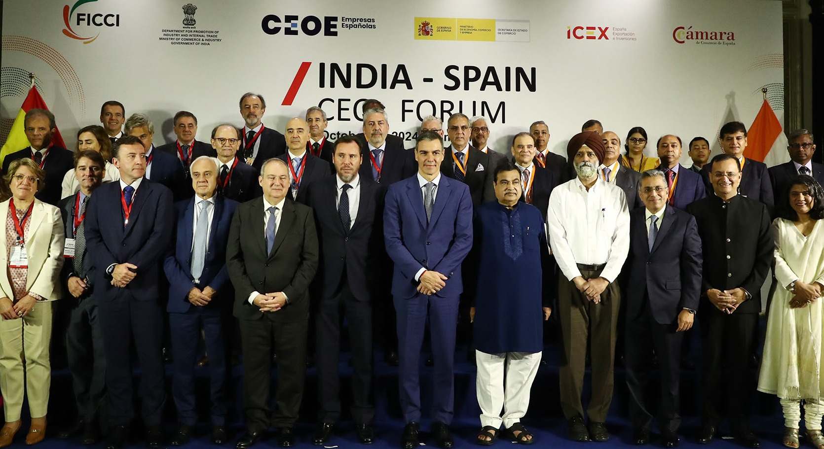 Foro de CEOs India-España celebrado en Bombay con motivo de la visita oficial de Pedro Sánchez. Foto: Fernando Calvo