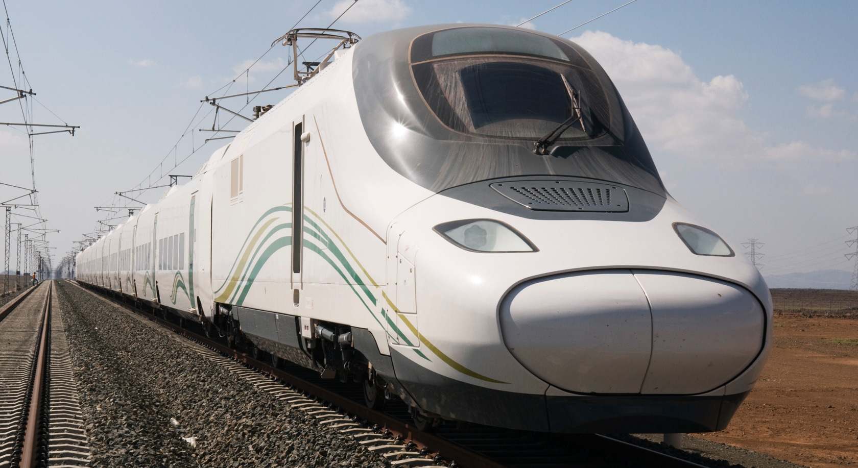 Tren Talgo 350 SRO que presta servicio en el AVE Meca-Medina. EE
